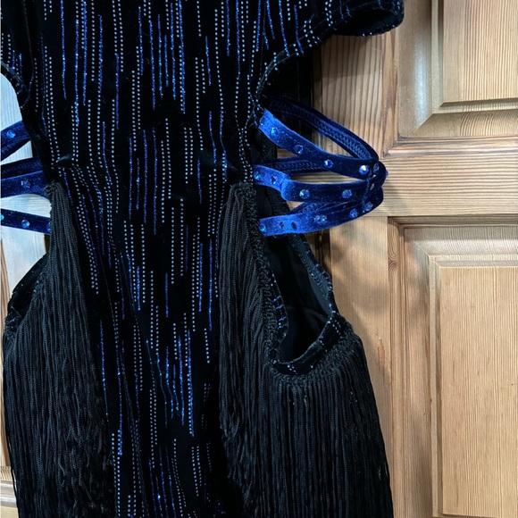 Leotard with cut outs and fringe skirt. - Picture 3 of 6